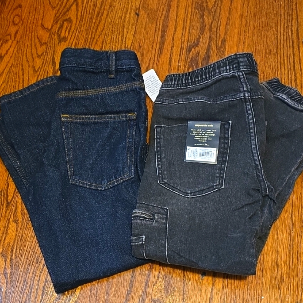 Boys Black and Dark Blue Jeans bundle.